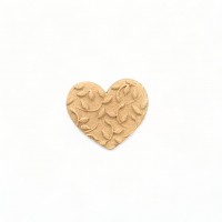 Wood Carved Decorative Heart 2cm. X 2cm.