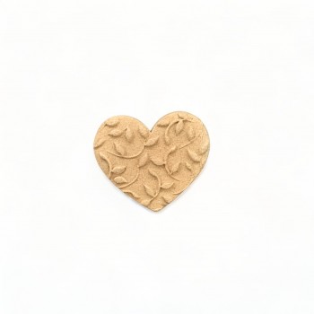Wood Carved Decorative Heart 2cm. X 2cm.