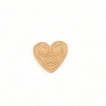 Wood Carved Decorative Heart 4cm. X 3cm.