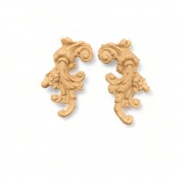 Wood Carving Decorative Set of 2 Pieces 4cm. X 2cm.