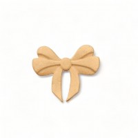 Wood Carved Decorative Bow 4cm. X 4cm.