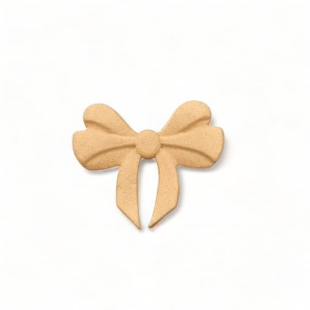Wood Carved Decorative Bow 4cm. X 4cm.