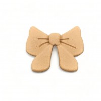 Wood Carved Decorative Bow 4cm. X 4.5cm.