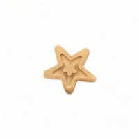 Wood Carved Decorative Star 2cm. X 2cm.