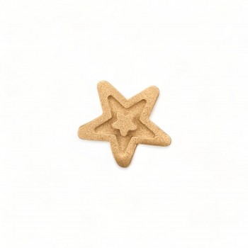 Wood Carved Decorative Star 2cm. X 2cm.