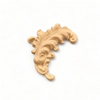 Wood Carved Decorative Leaf 3cm. X 4.5cm.