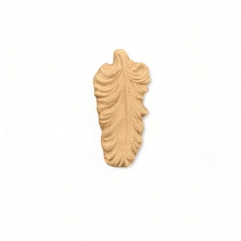 Wood Carved Decorative leaf 4.5cm. X 2cm.