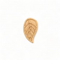 Wood Carved Decorative leaf 4.5cm. X 2cm.