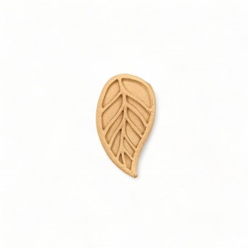 Wood Carved Decorative leaf 4.5cm. X 2cm.