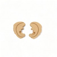 Wood Carving Decorative Set of 2 Pieces 3cm. X 1cm.
