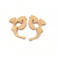 Wood Carving Decorative Set of 2 Pieces 4cm. X 2cm.