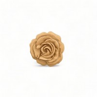 Wood Carved Decorative Flower 2cm. X 2cm.
