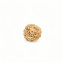 Wood Carving Decorative Flower Rose 2cm. X 2cm.