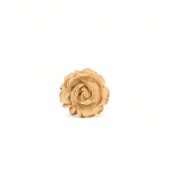 Wood Carved Decorative Flower Rose 1cm. X 1cm.