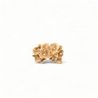 Wood Carved Decorative Flower 1.4cm. X 2cm.