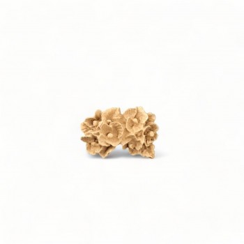 Wood Carved Decorative Flower 1.4cm. X 2cm.