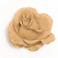 Wood Carved Decorative Rose 14cm. X 15cm.
