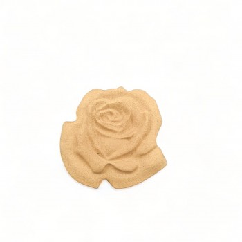 Wood Carved Decorative Flower 5cm. X 5cm.