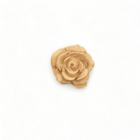 Wood Carved Decorative Rose 2.9cm. X 2.9cm
