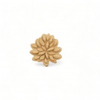 Wood Carved Decorative Flower 2.8cm. X 2.8cm.
