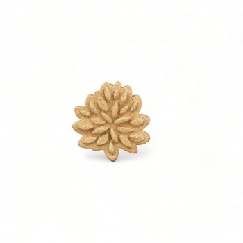 Wood Carved Decorative Flower 2.8cm. X 2.8cm.