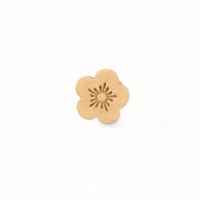 Wood Carved Decorative Flower 2.5cm. X 2.5cm.
