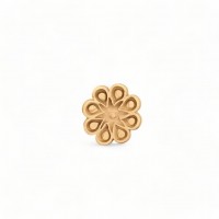 Wood Carved Decorative Flower 2.5cm. X 2.5cm.