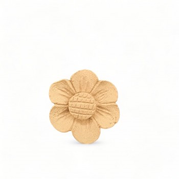 Wood Carving Decorative Flower Rosette Diameter 3cm.