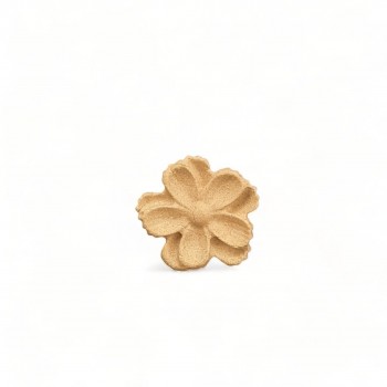 Wood Carved Decorative Flower 2.3cm x 2.3cm.