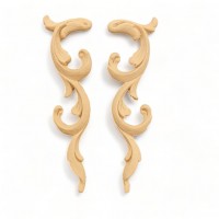 Wood Carving Decorative Set of 2 pieces 16.6cm. X 4.5cm