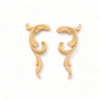 Wood Carving Decorative Set of 2 Pieces 11cm. X 5cm.