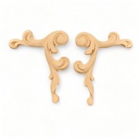 Wood Carving Decorative Set of 2 pieces 10.5cm. X 8.9cm