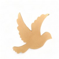 Wood Carved Decorative Pigeon 13cm. X 10.5cm