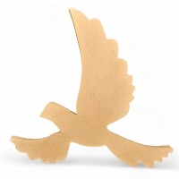 Wood Carved Decorative Dove 13.5cm. X 13.5cm.
