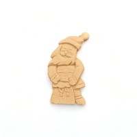 Wood Carved Decorative Santa Claus 5cm. X 2.7cm.