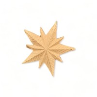 Wood Carved Decorative Star 4.3cm. X 4.3cm.