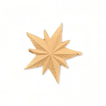 Wood Carved Decorative Star 4.3cm. X 4.3cm.