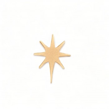 Wood Carved Decorative Star 5cm. X 3.5cm.