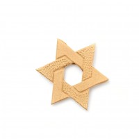 Wood Carved Decorative Star 4.5cm. X 4.5cm.