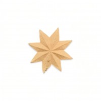 Wood Carved Decorative Star 4.5cm. X 4.5cm.