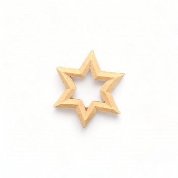 Wood Carved Decorative Star 4.5cm. X 4.5cm.