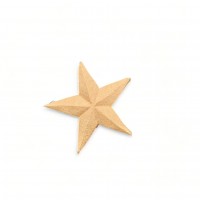 Wood Carved Decorative Star 4.5cm. X 4.5cm.