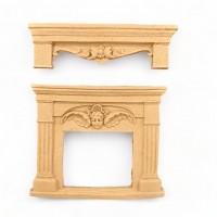 Wood Carved Decorative Fireplace set of 2 Pieces 6cm. X 8cm.