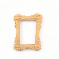 Wood Carving Decorative Frame Parallel 4.5cm. X 6cm.