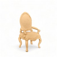 Wood Carved Decorative Armchair 6cm. X 3.7cm.