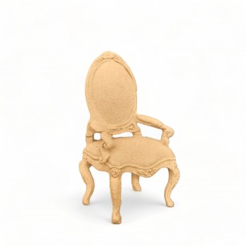 Wood Carved Decorative Armchair 6cm. X 3.7cm.