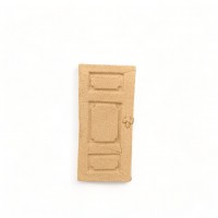 Wood Carved Decorative Door 4.2cm. X 2.2cm.