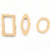 Wood Carving Decorative Frame set of 3 Pieces