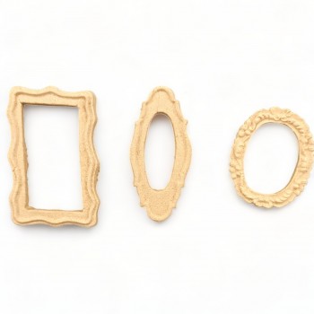 Wood Carving Decorative Frame set of 3 Pieces
