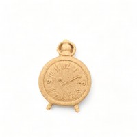 Wood Carved Decorative Clock 2.7cm. X 3.8cm.
